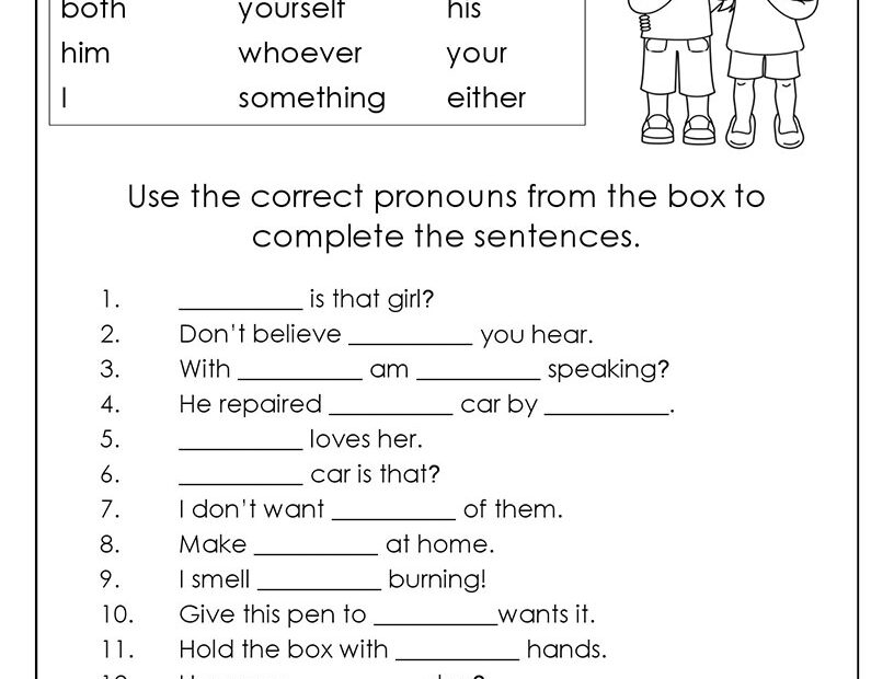 English Unite Pronouns Worksheet 3