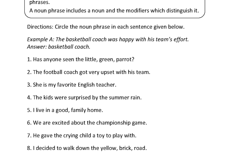 Englishlinx Nouns Worksheets