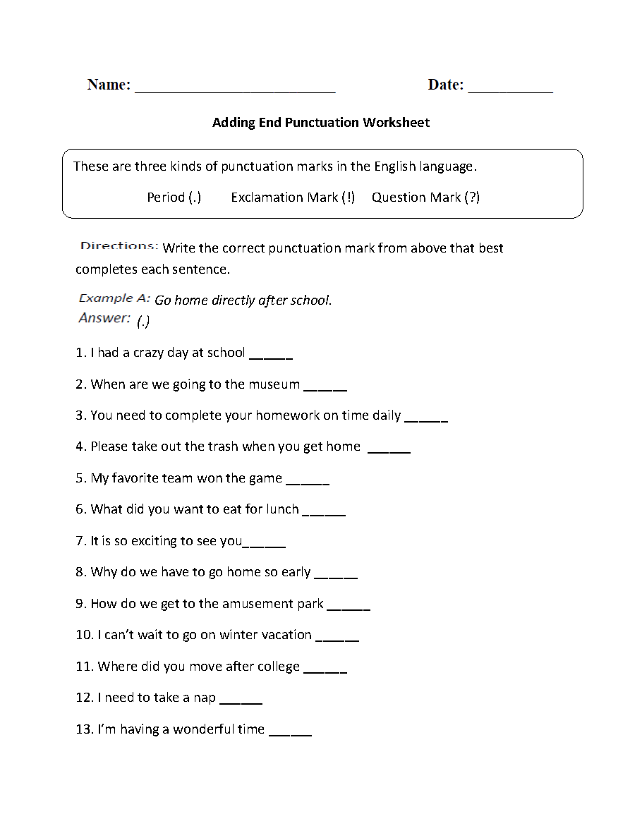 grammar worksheets for grade 6