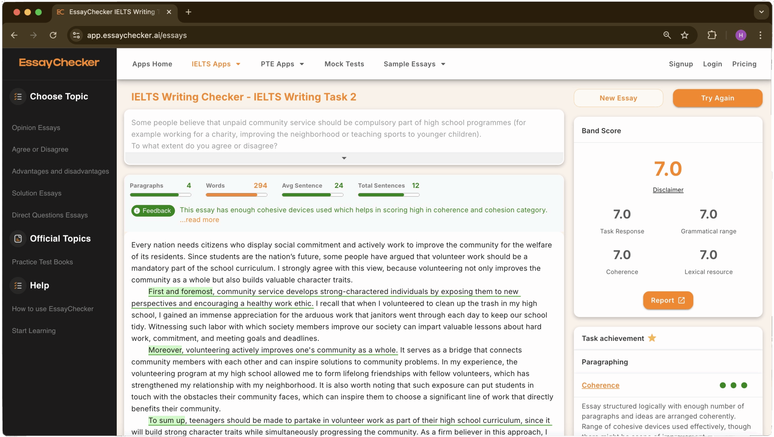 EssayChecker Prepare For IELTS And PTE Exams With AI Based Apps
