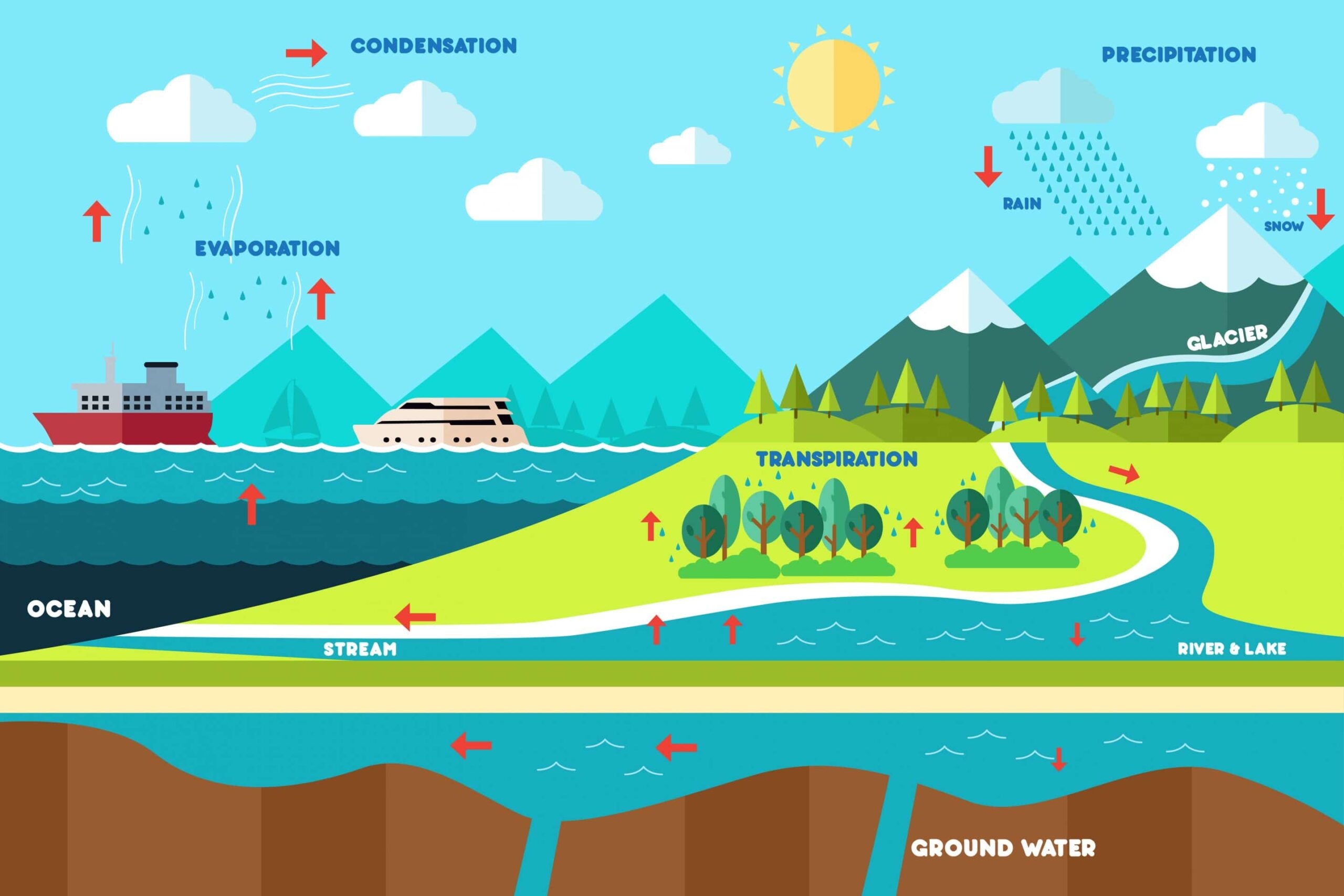 terms to remember water cycle