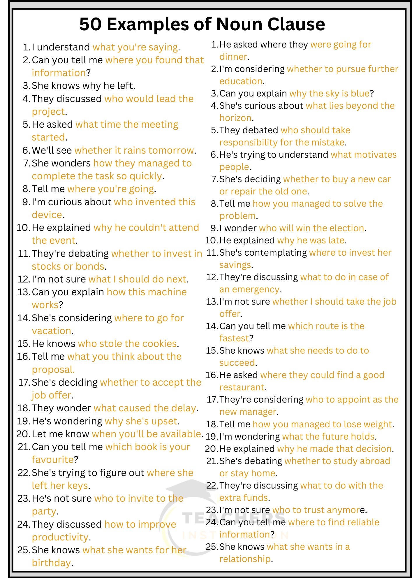 what is an noun clause
