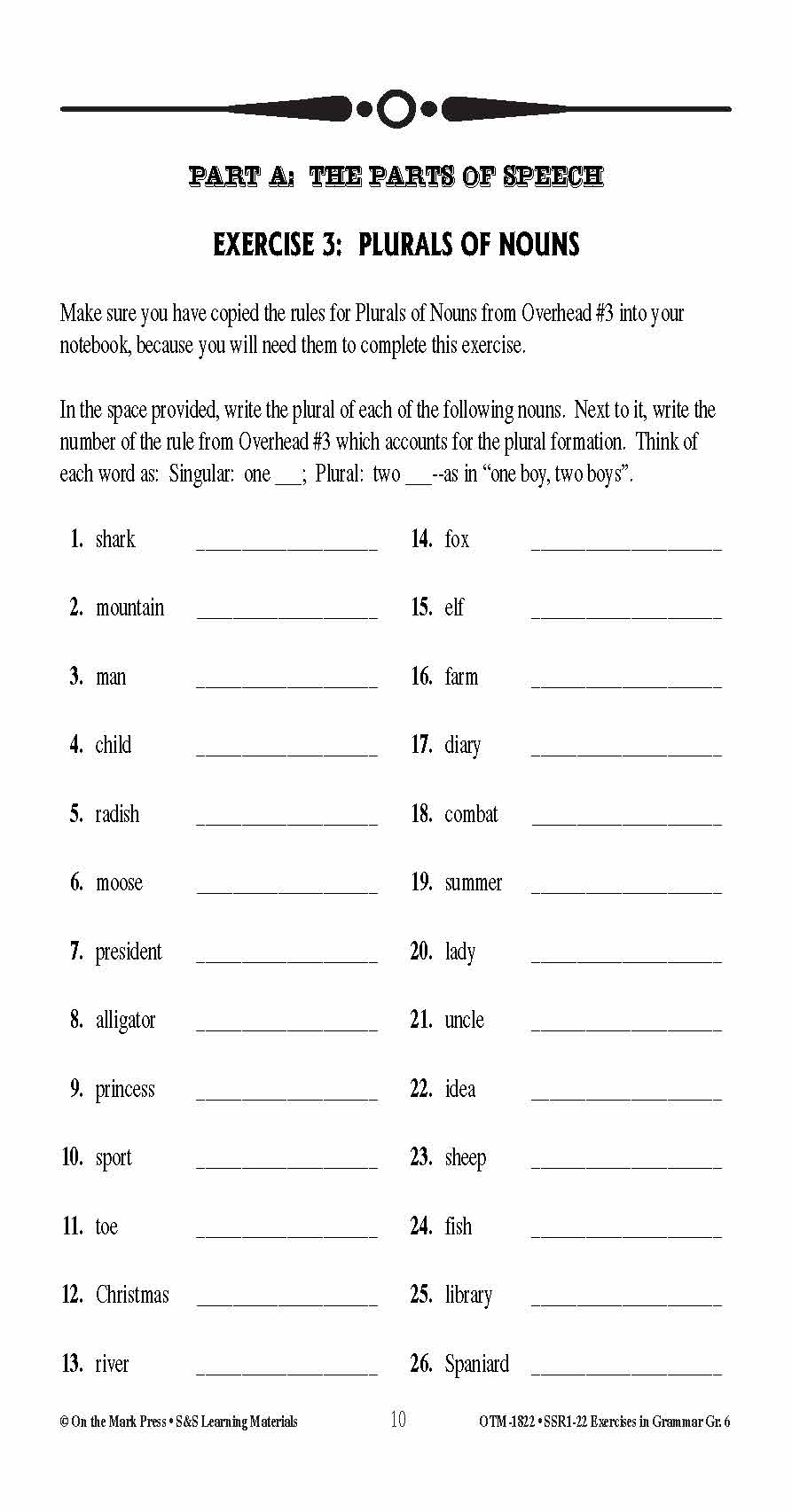 grammar worksheets grade 6 pdf