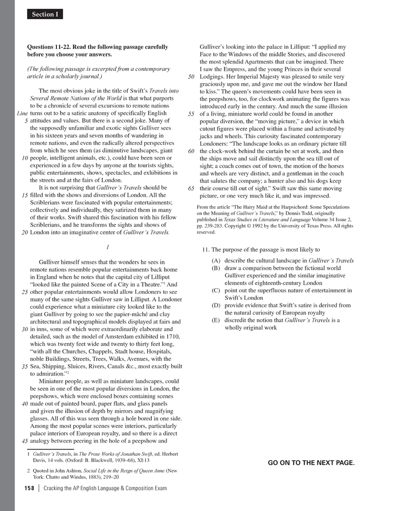 ap english language and composition exam