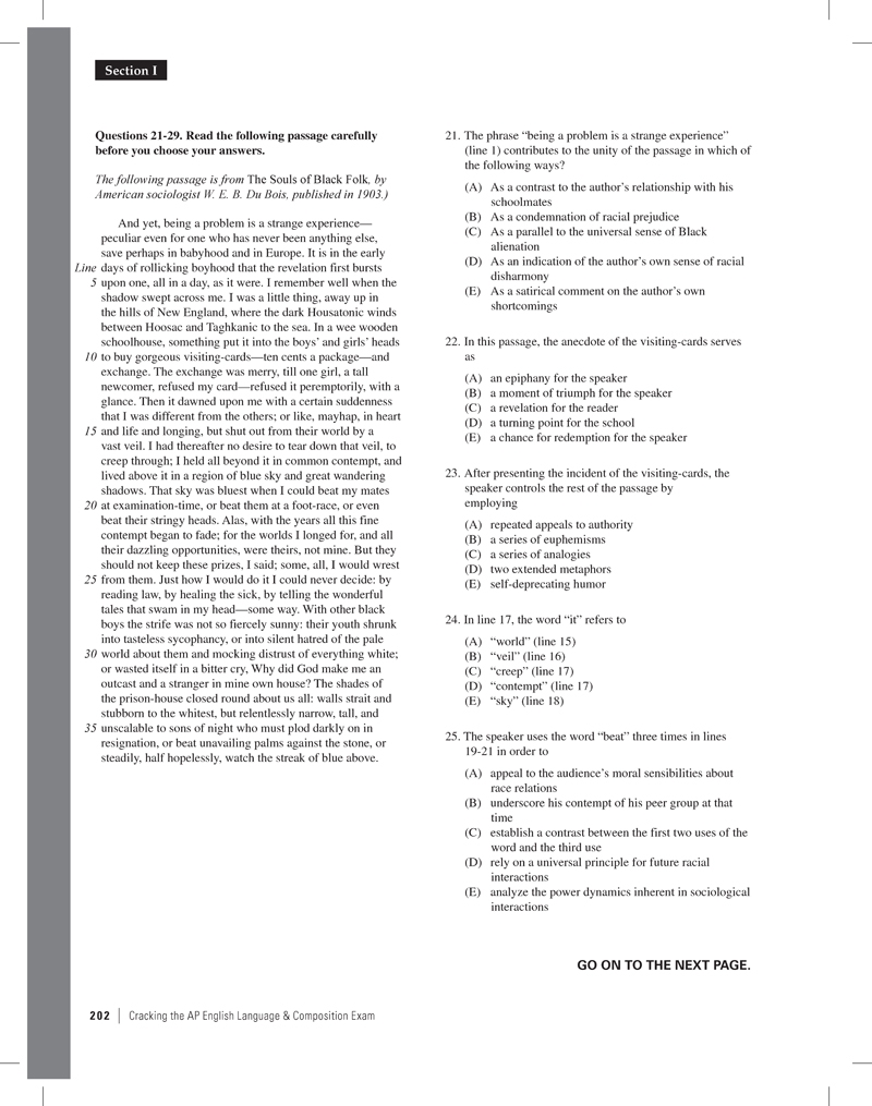 Extended Ebook Content For Cracking The AP English Language And Composition Exam Practice Test 2