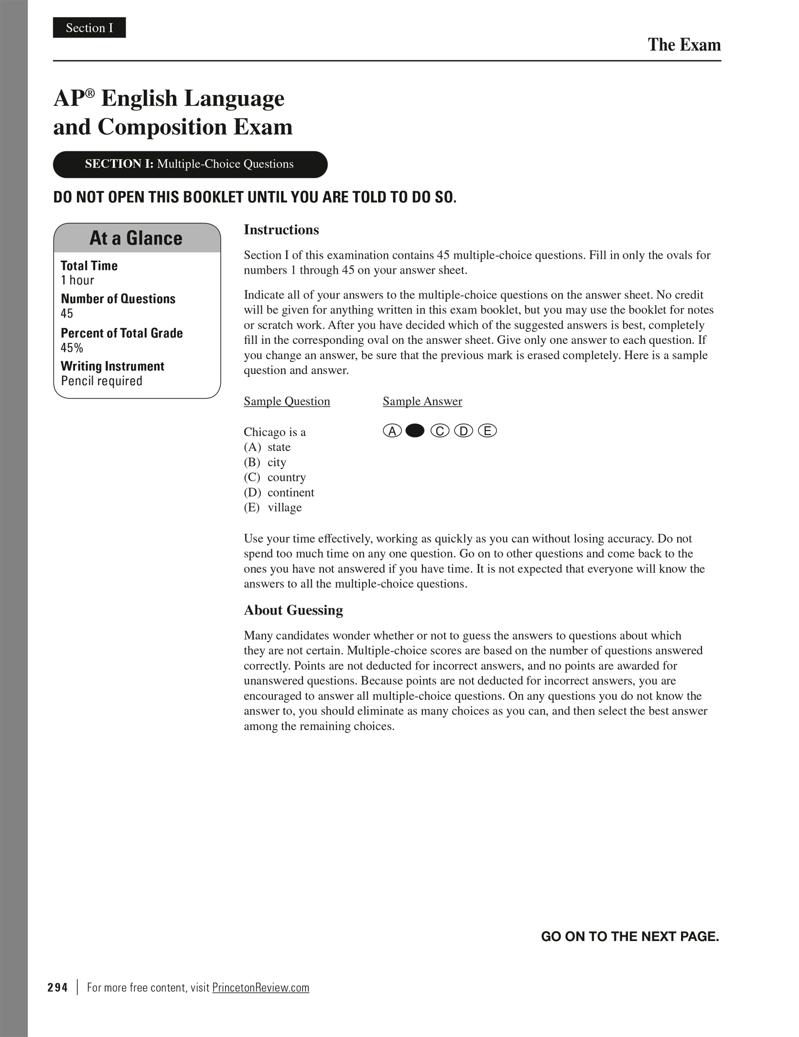Extended Ebook Content For Princeton Review AP English Language U0026 Composition Premium Prep 18th Edition Practice Test 4