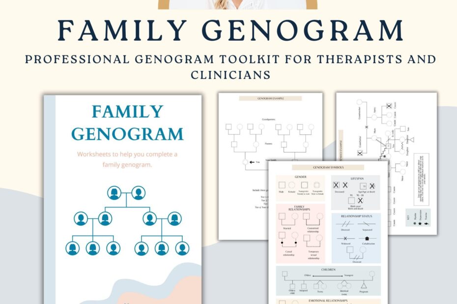 Family Genogram Worksheets Therapy Worksheets Family Systems Genogram Family Tree Therapy Office Decor Therapy Resources Therapist Etsy