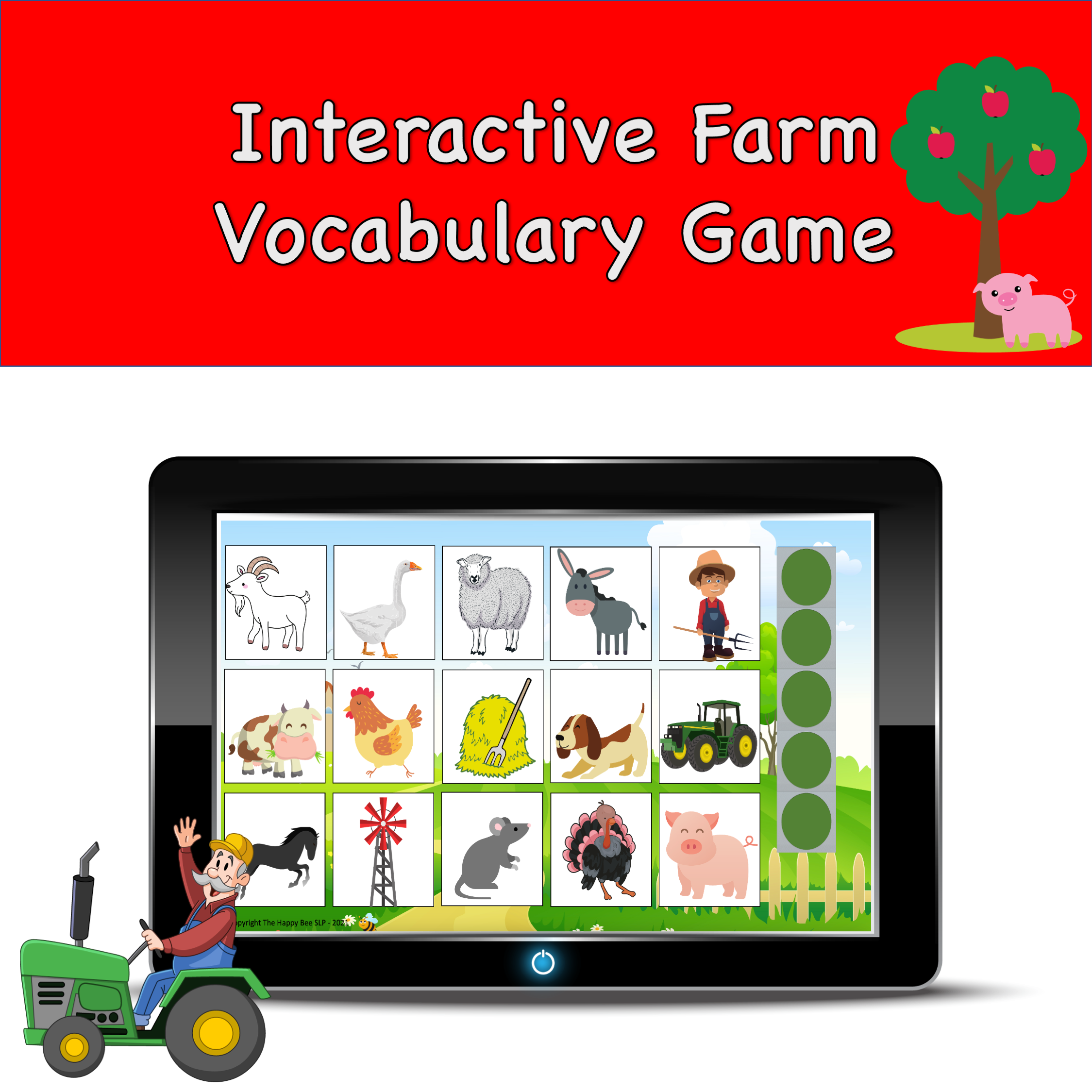 Farm Vocabulary Bundle Twelve Digital Games