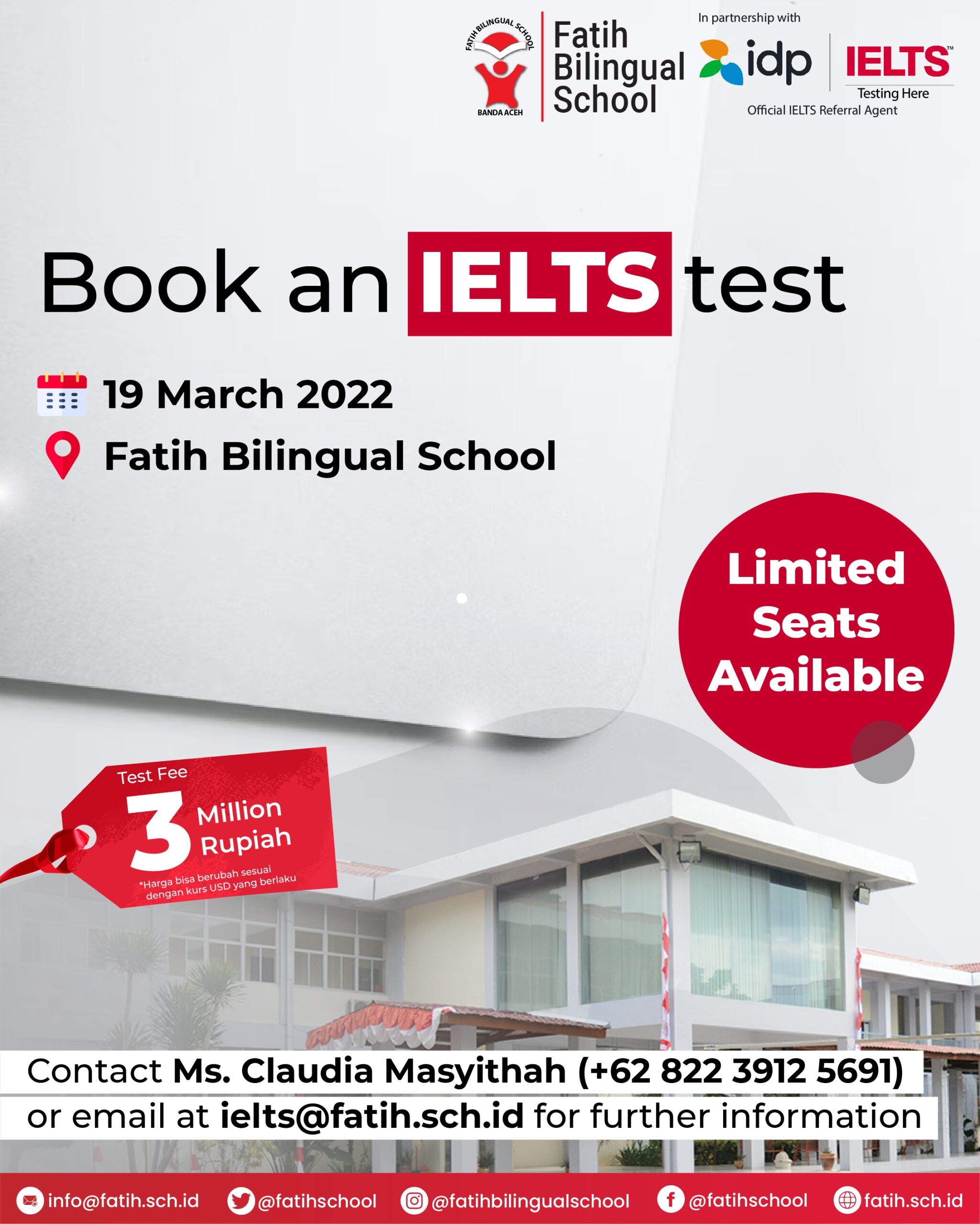 Fatih Bilingual School International Cambridge School IELTS Test Banda Aceh Aceh Fatih Bilingual School Fatih Bilingual School International Cambridge School
