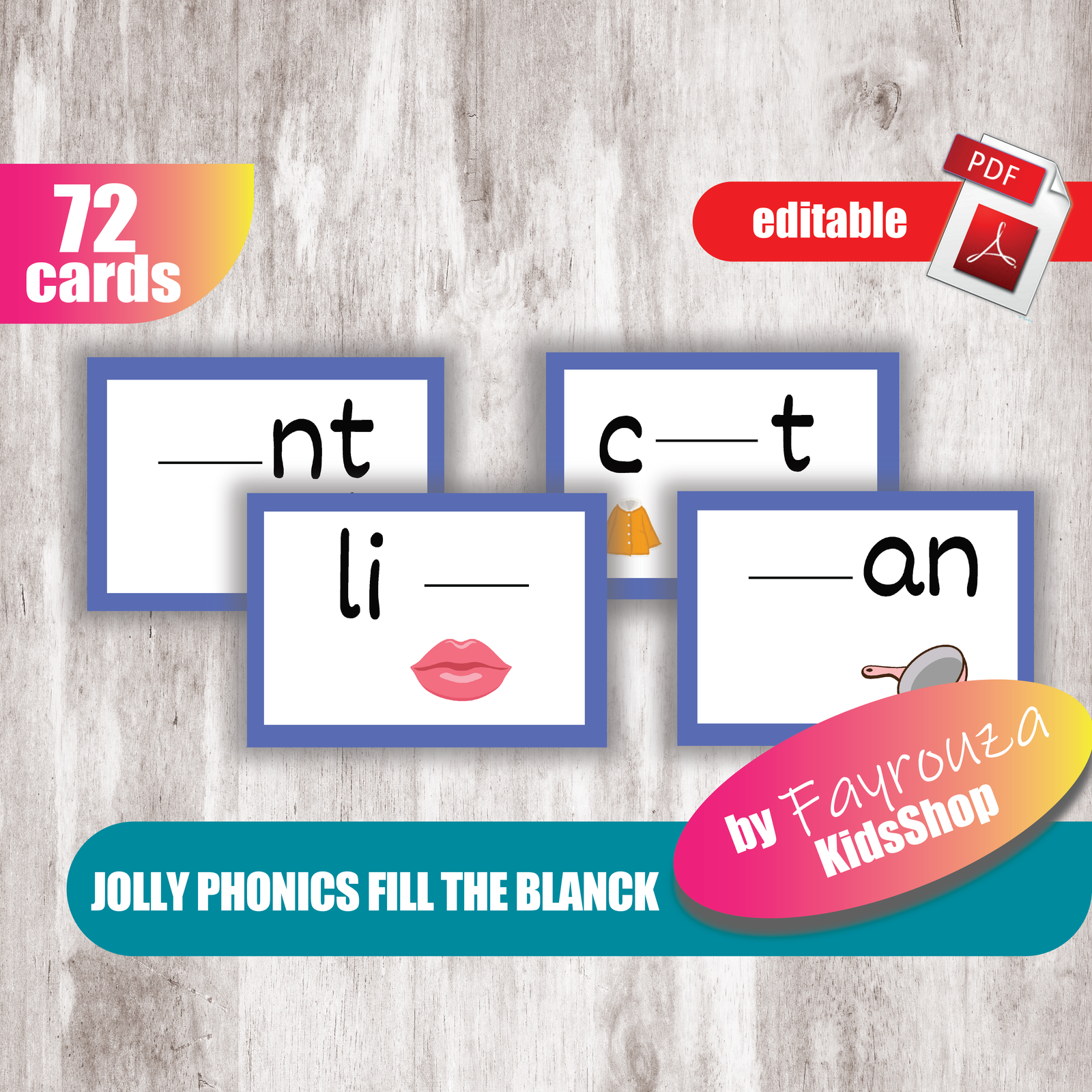 Fill Blank Pdf Fayrouza Kids Shop