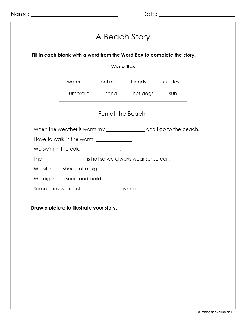Fill In The Blank Stories Reading Writing Critical Thinking Grades 1 2 Google Drive Made By Teachers