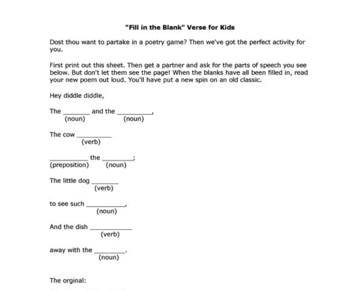 Fill In The Blank