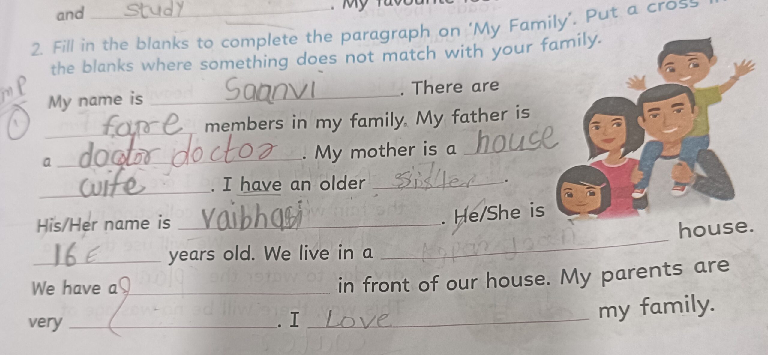 fill the blanks paragraph