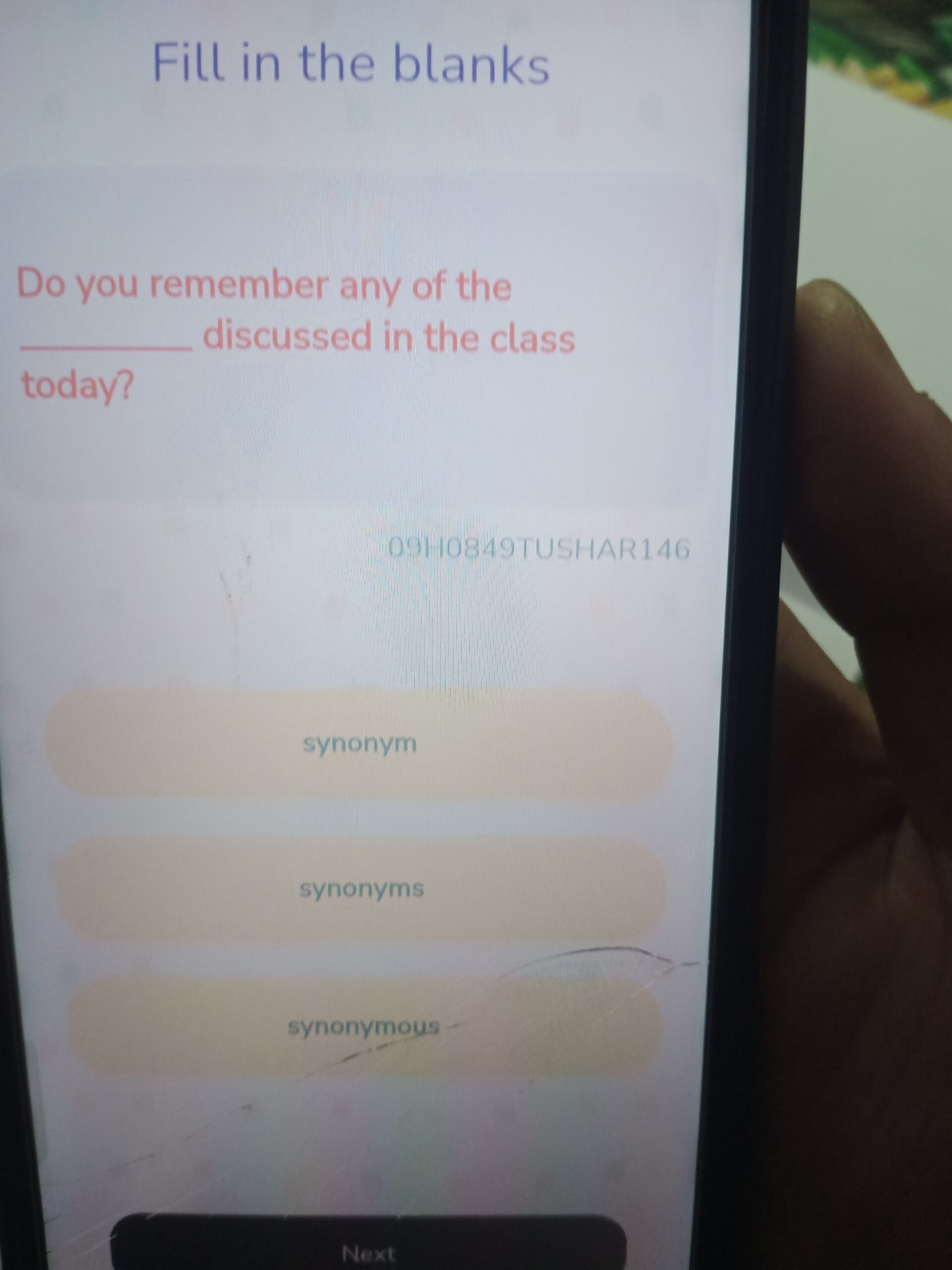Fill In The Blanksyou Remember Any Of The Discussed In The Class Today 