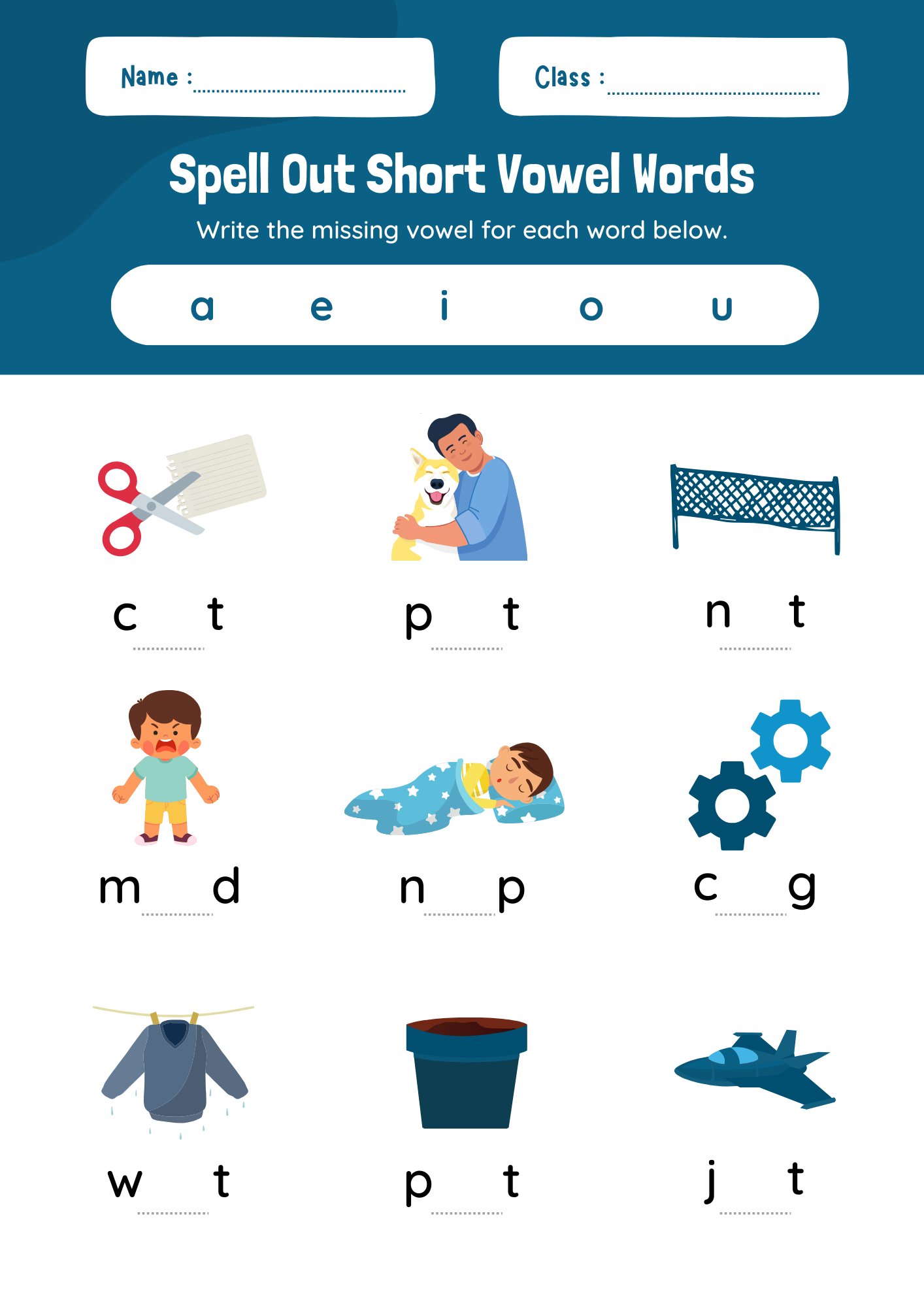 solve words with missing letters