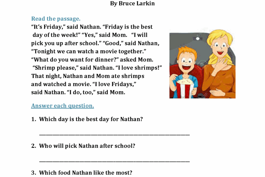 First Grade Reading Worksheets Improve Fluency U0026 Vocabulary