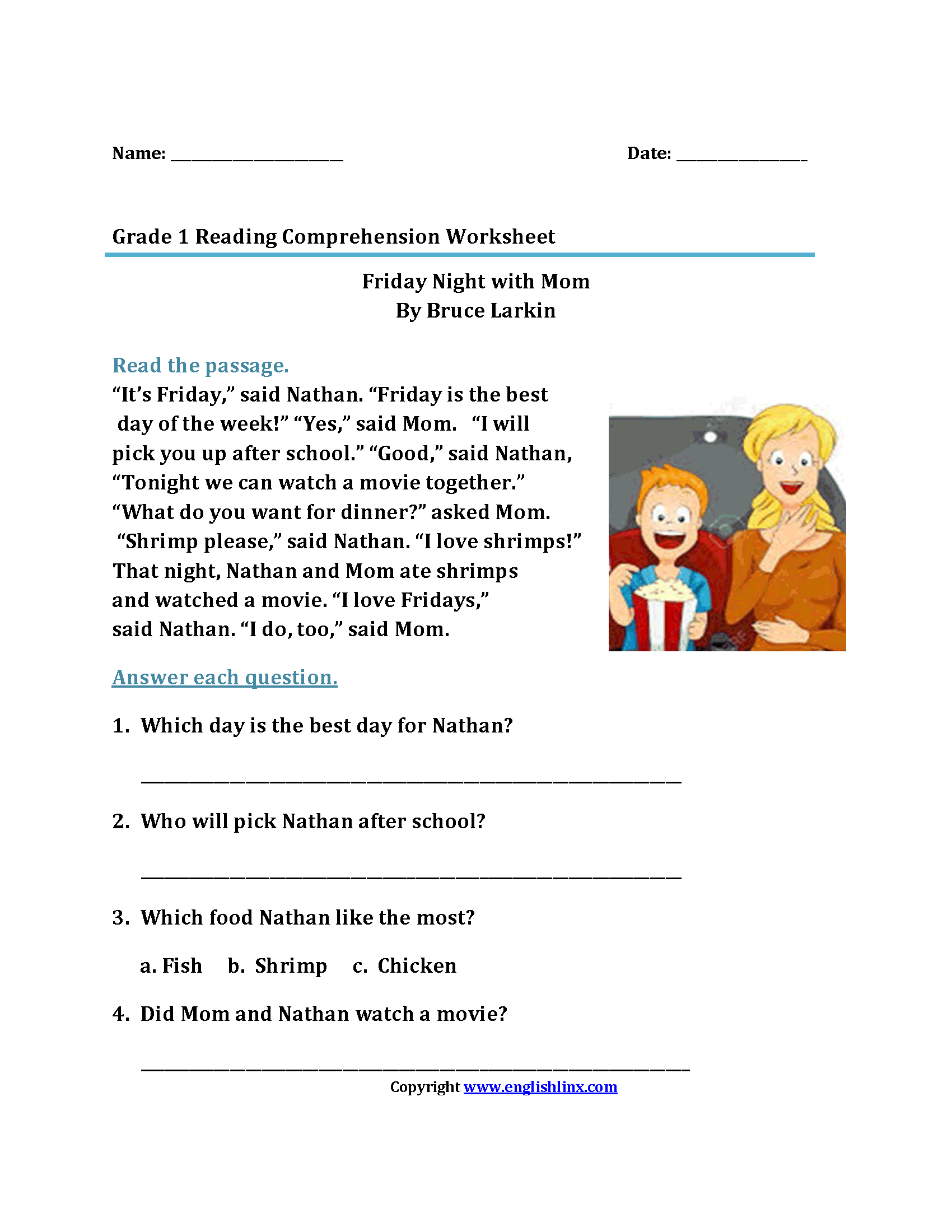 First Grade Reading Worksheets Improve Fluency U0026 Vocabulary