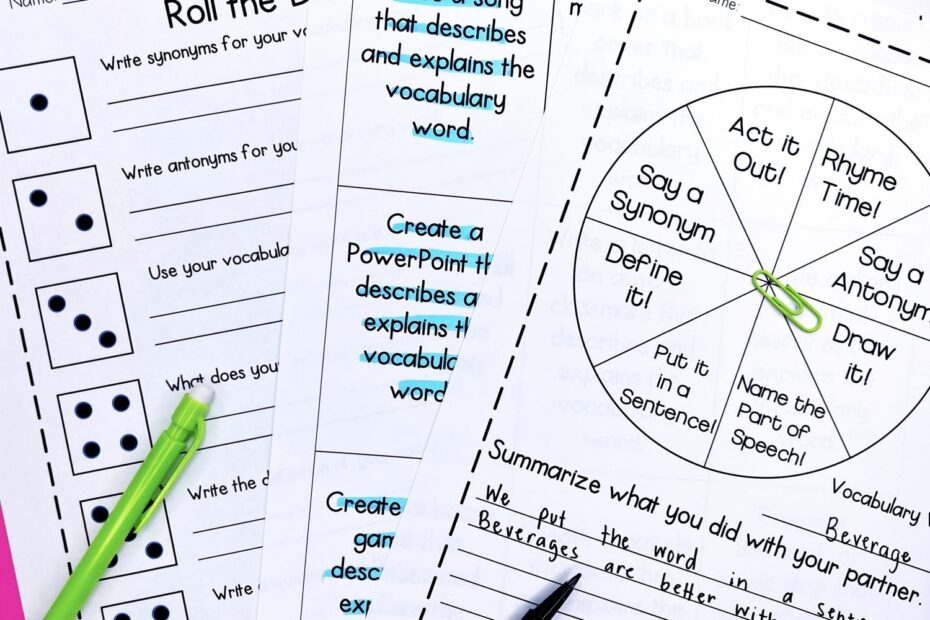 Five 5th Grade Vocabulary Activities Your Class Will Enjoy