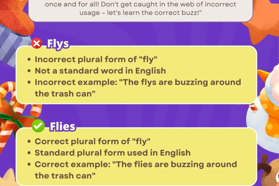 Flys Vs Flies Understanding The Correct Usage 7ESL