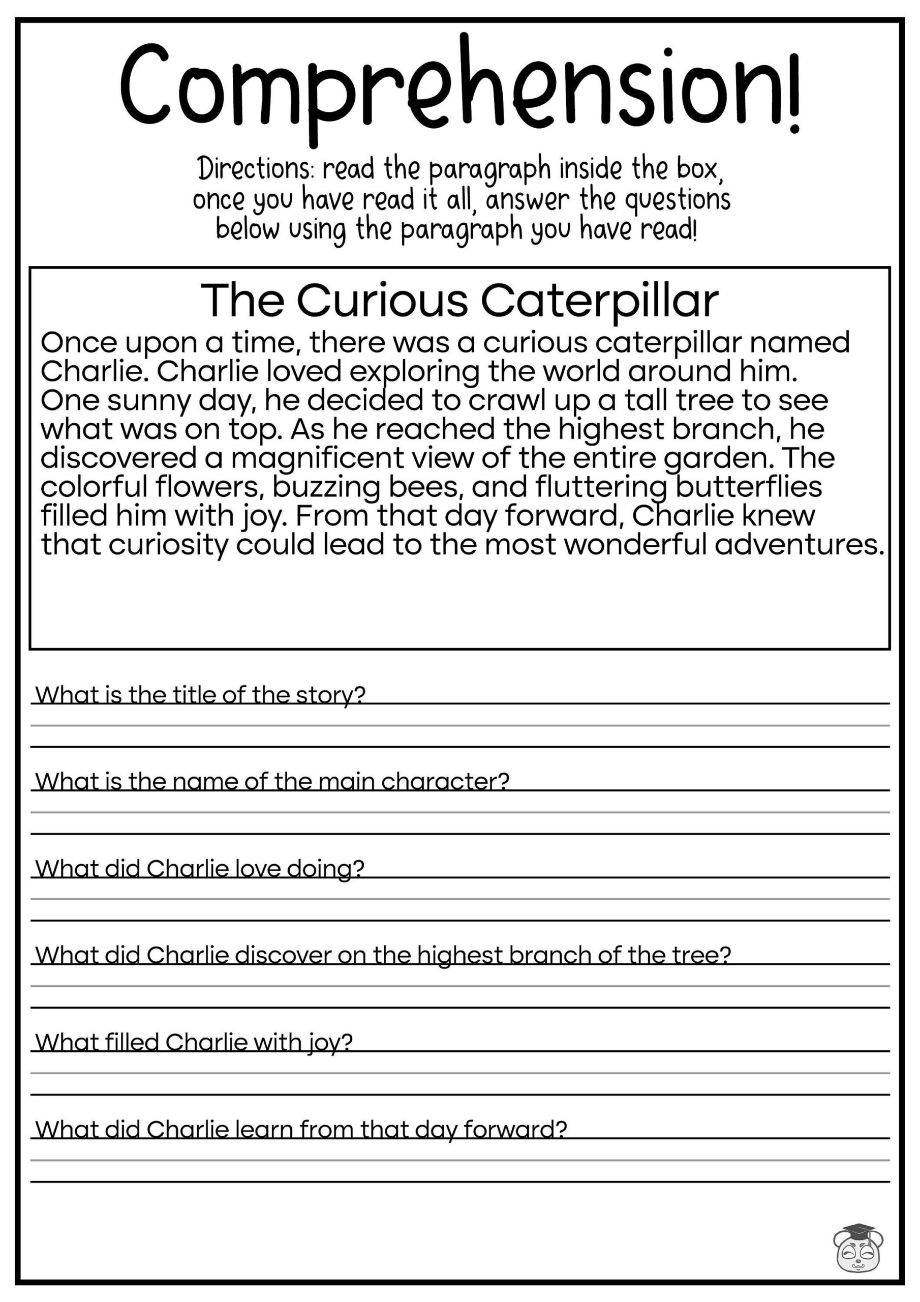 Free 5th Grade Reading Comprehension Worksheet Download Free 5th Grade Reading Comprehension Worksheet Png Images Free Worksheets On Clipart Library