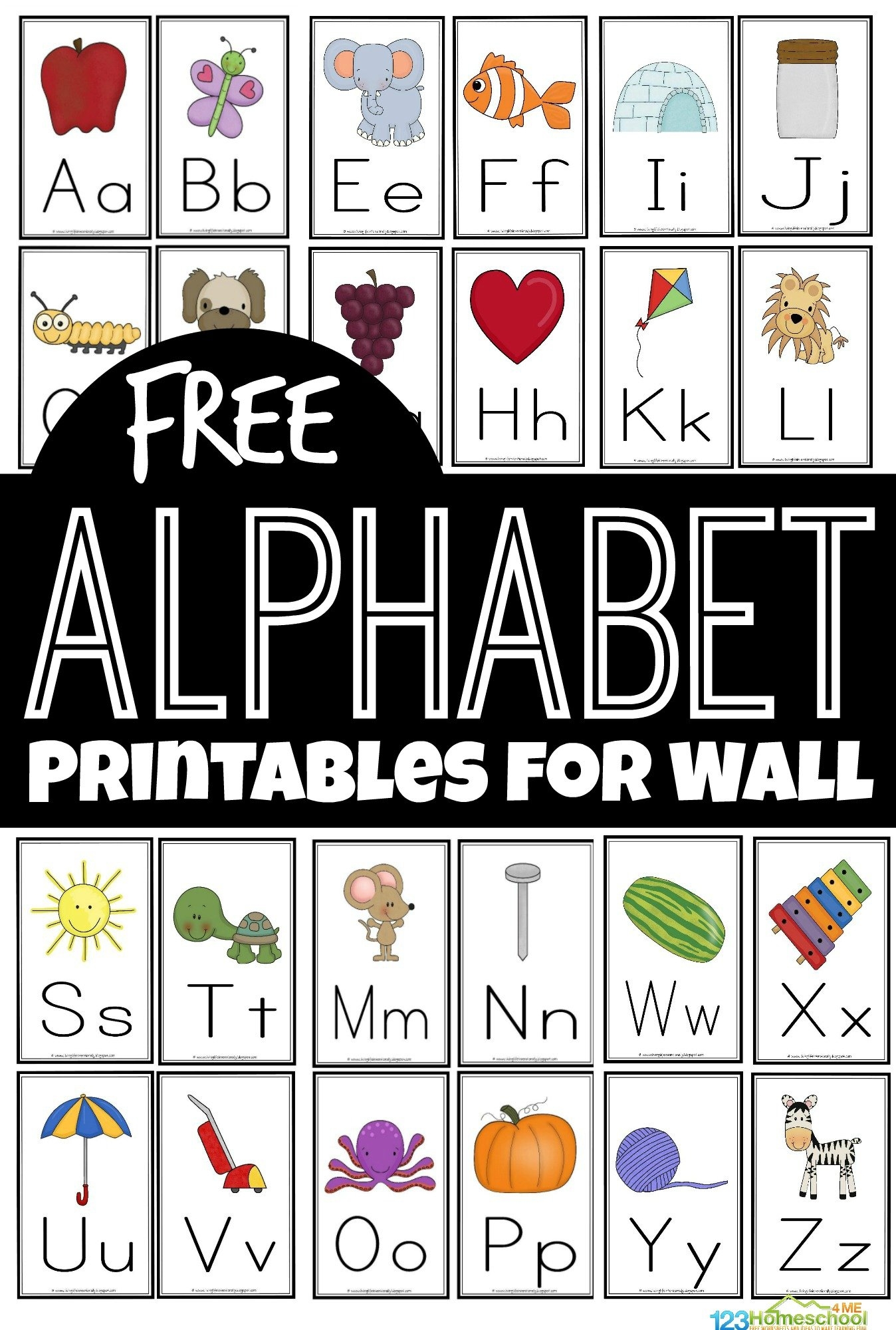 free printable a-z letters