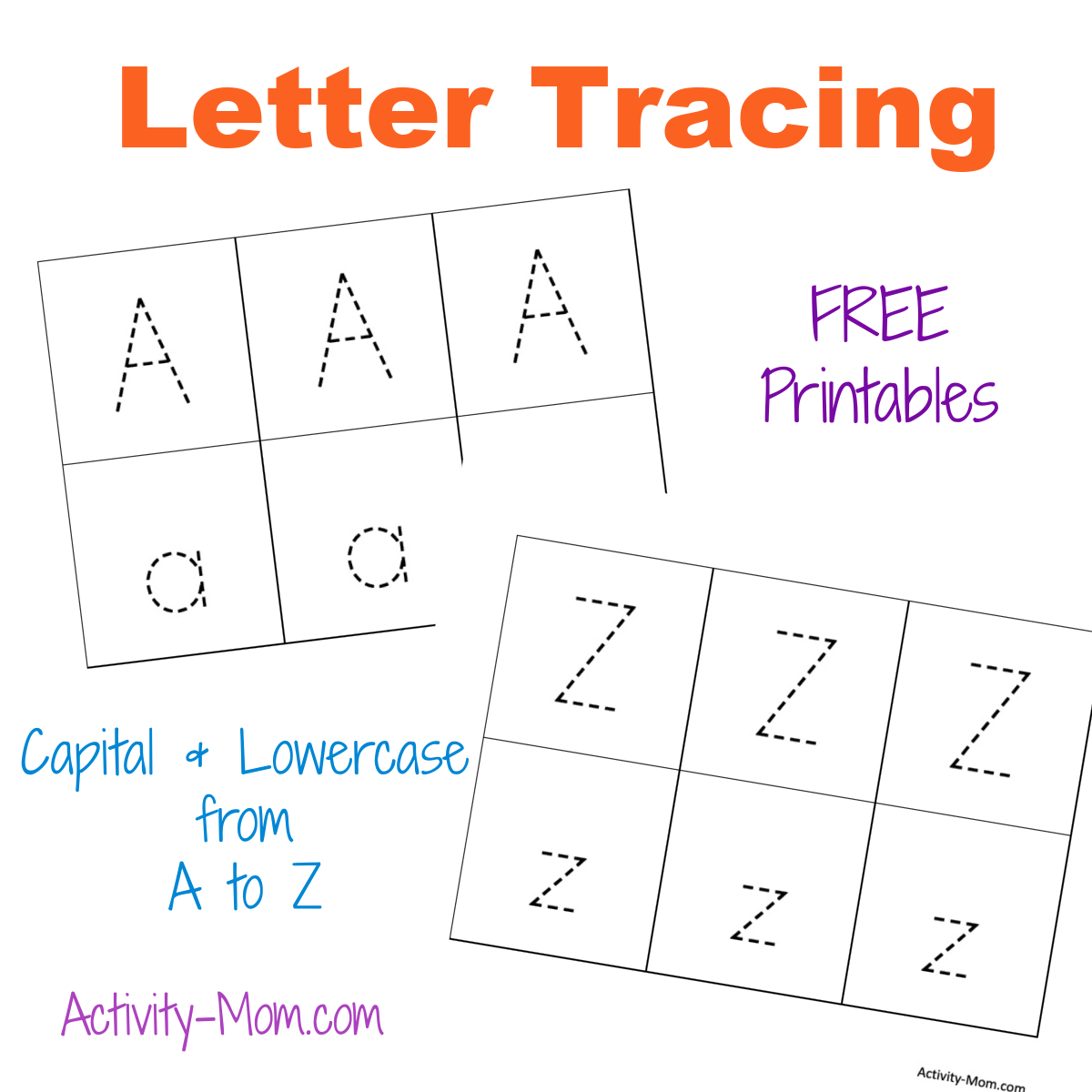 free tracing letters worksheets printable