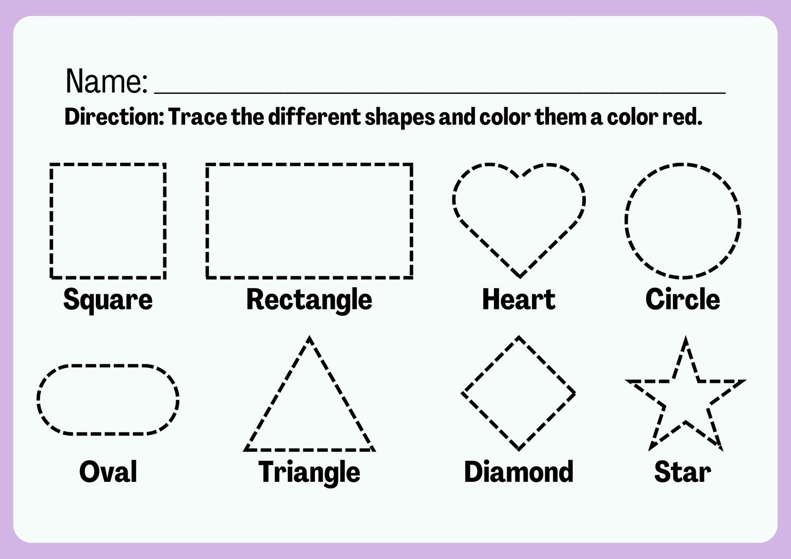 Free And Customizable Shape Templates