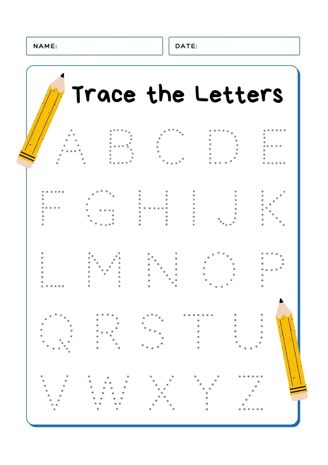 make your own tracing worksheets
