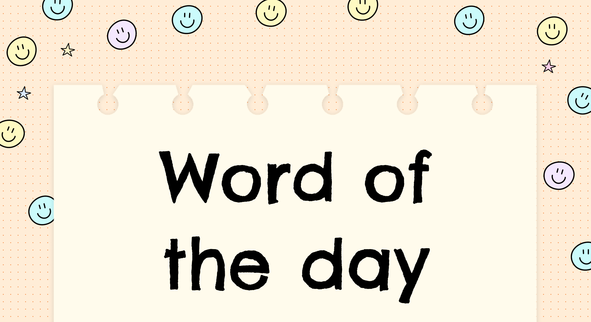 Free Customizable Word Of The Day Template For Kids