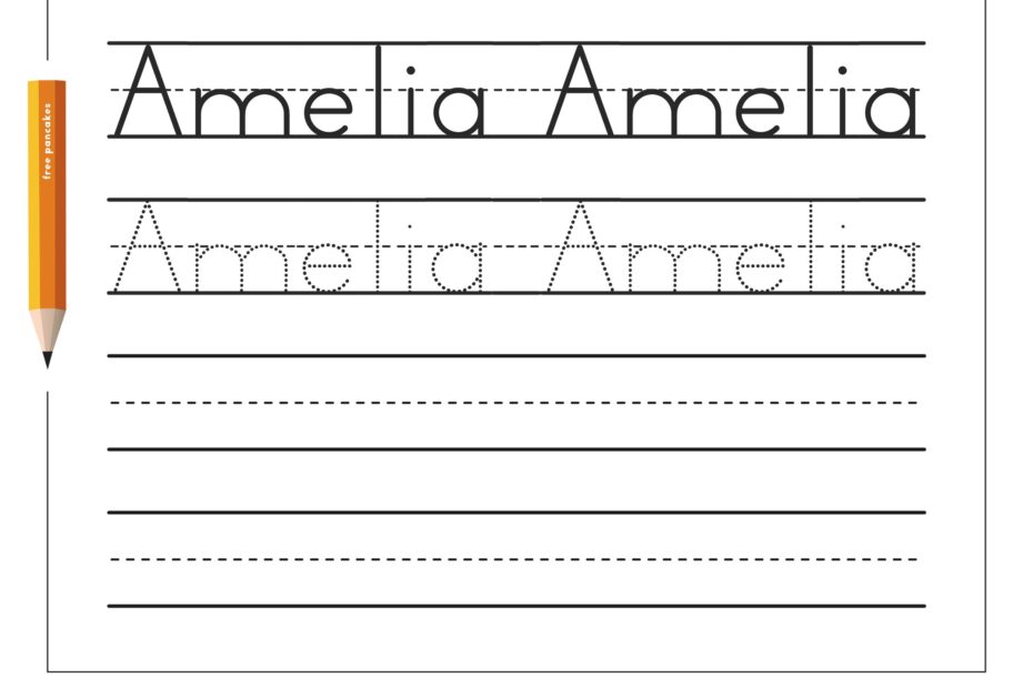 Free Editable Name Tracing Worksheet By Create Printables Worksheets Library Worksheets Library