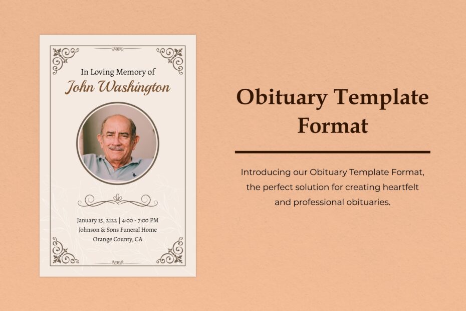 Free Editable Obituary Templates In Word To Download
