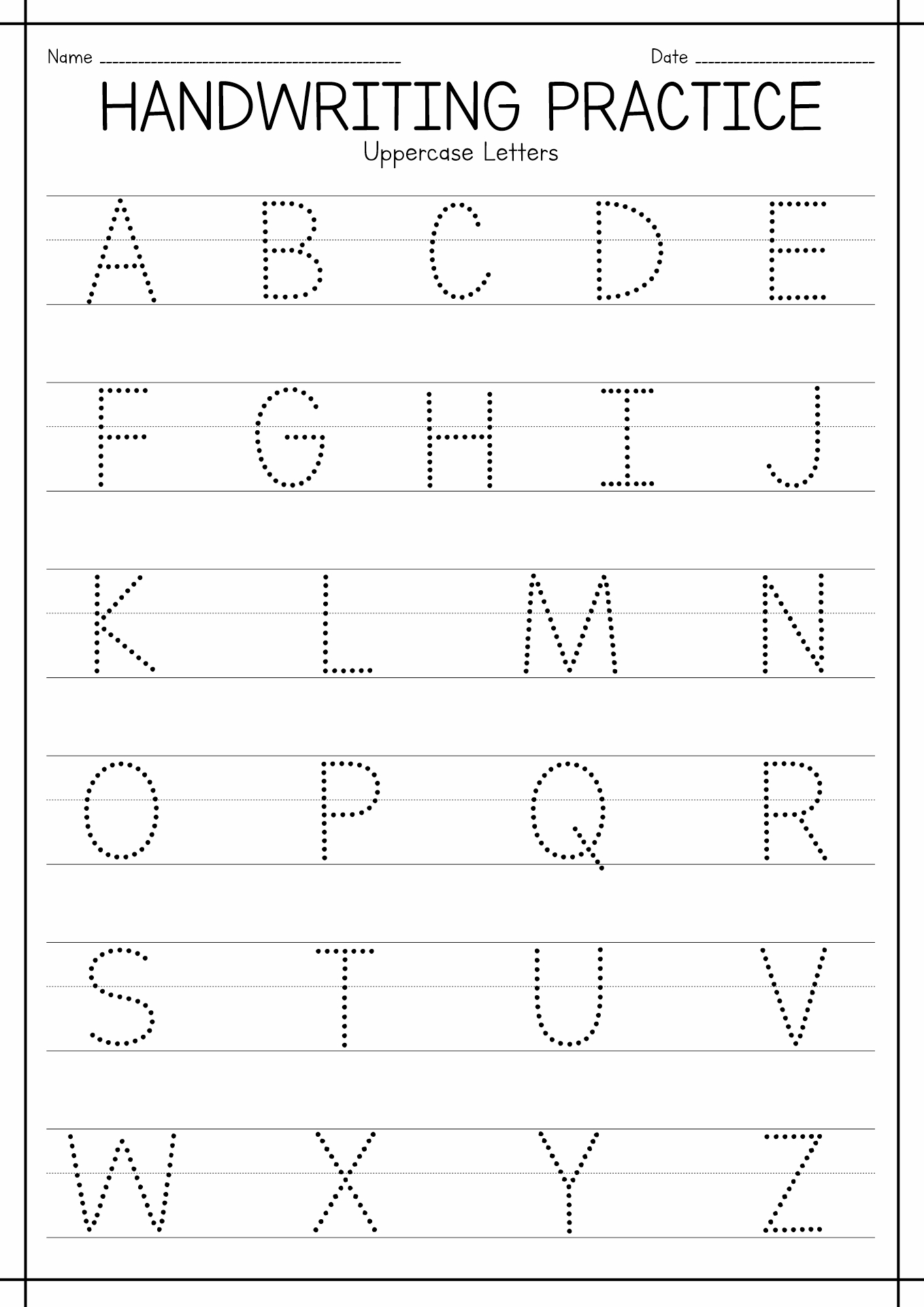 free printable pre writing templates