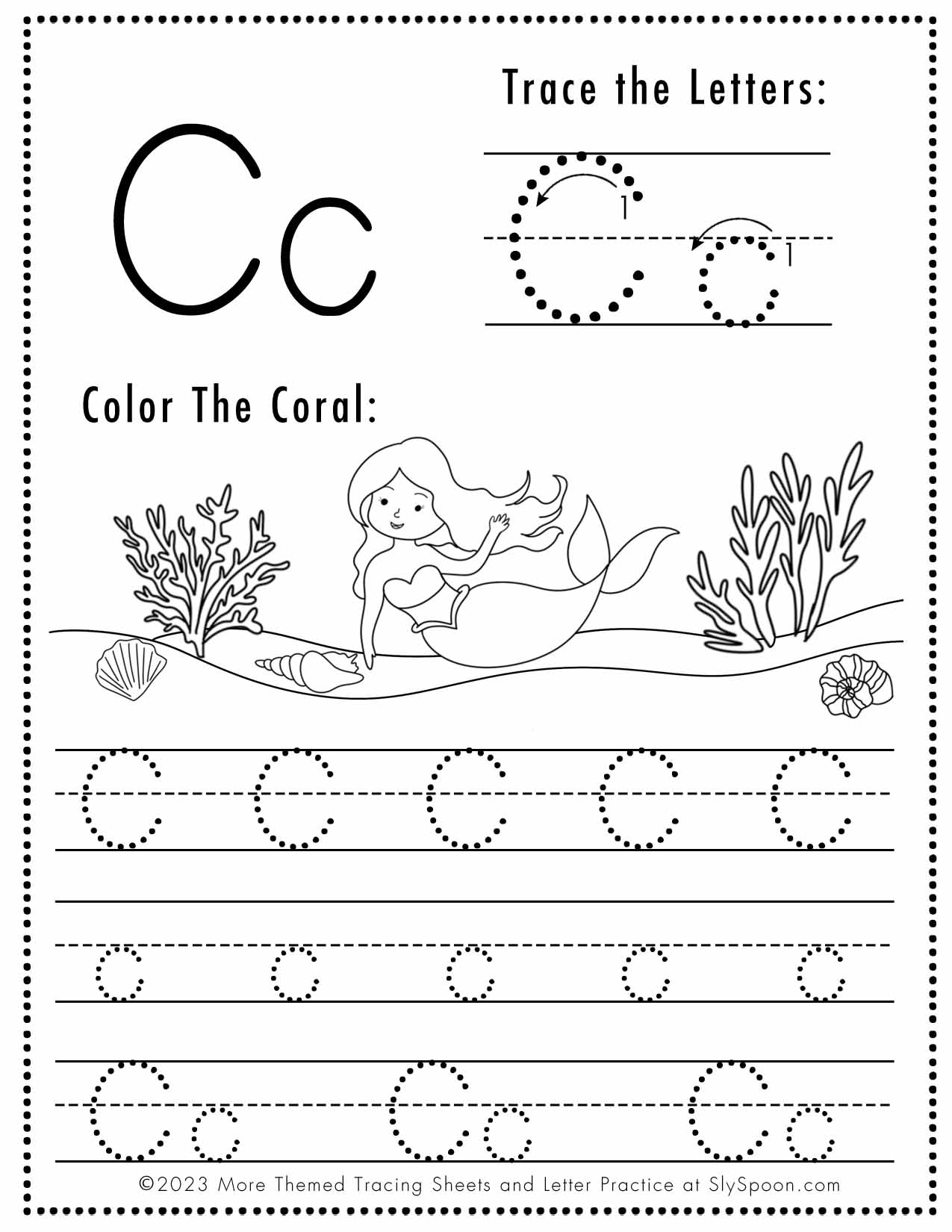 tracing worksheets printable