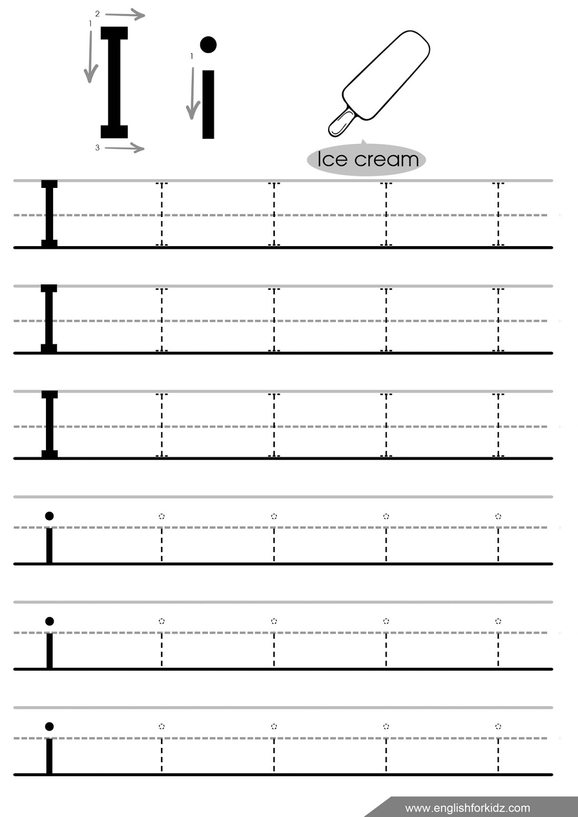 Free Letter I Tracing Worksheet Preschool Download Free Letter I Tracing Worksheet Preschool Png Images Free Worksheets On Clipart Library