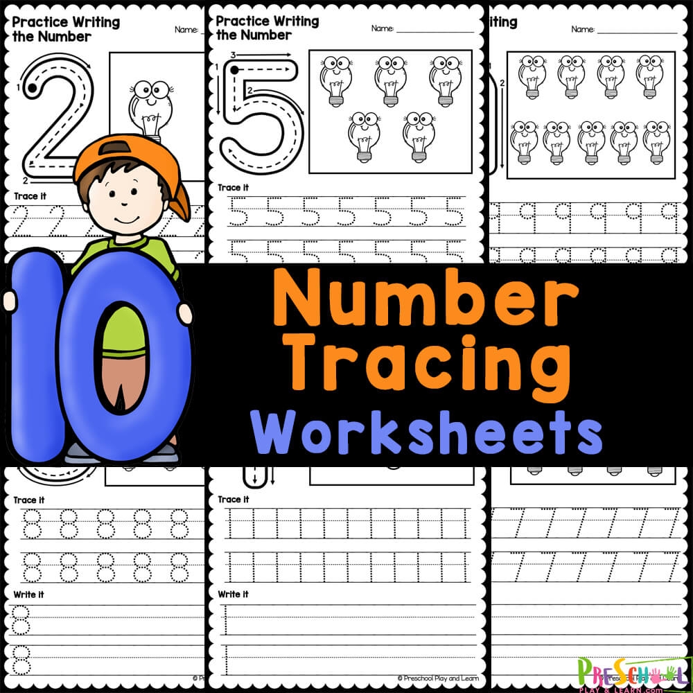free printable numbers tracing worksheet