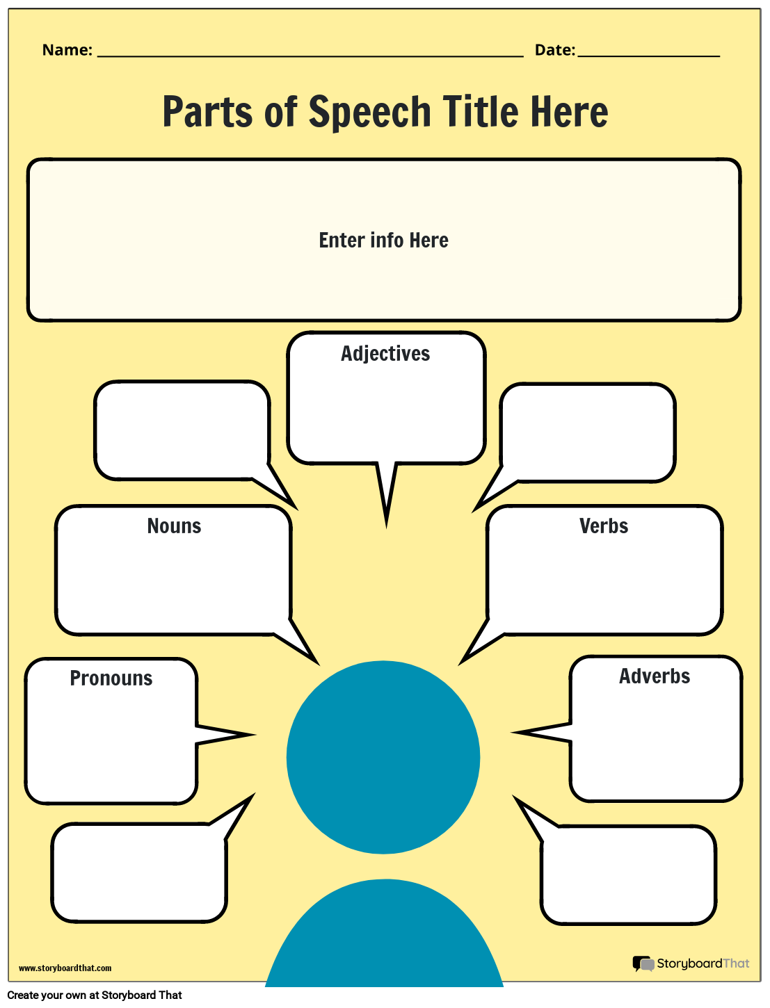 nouns pronouns and verbs worksheet