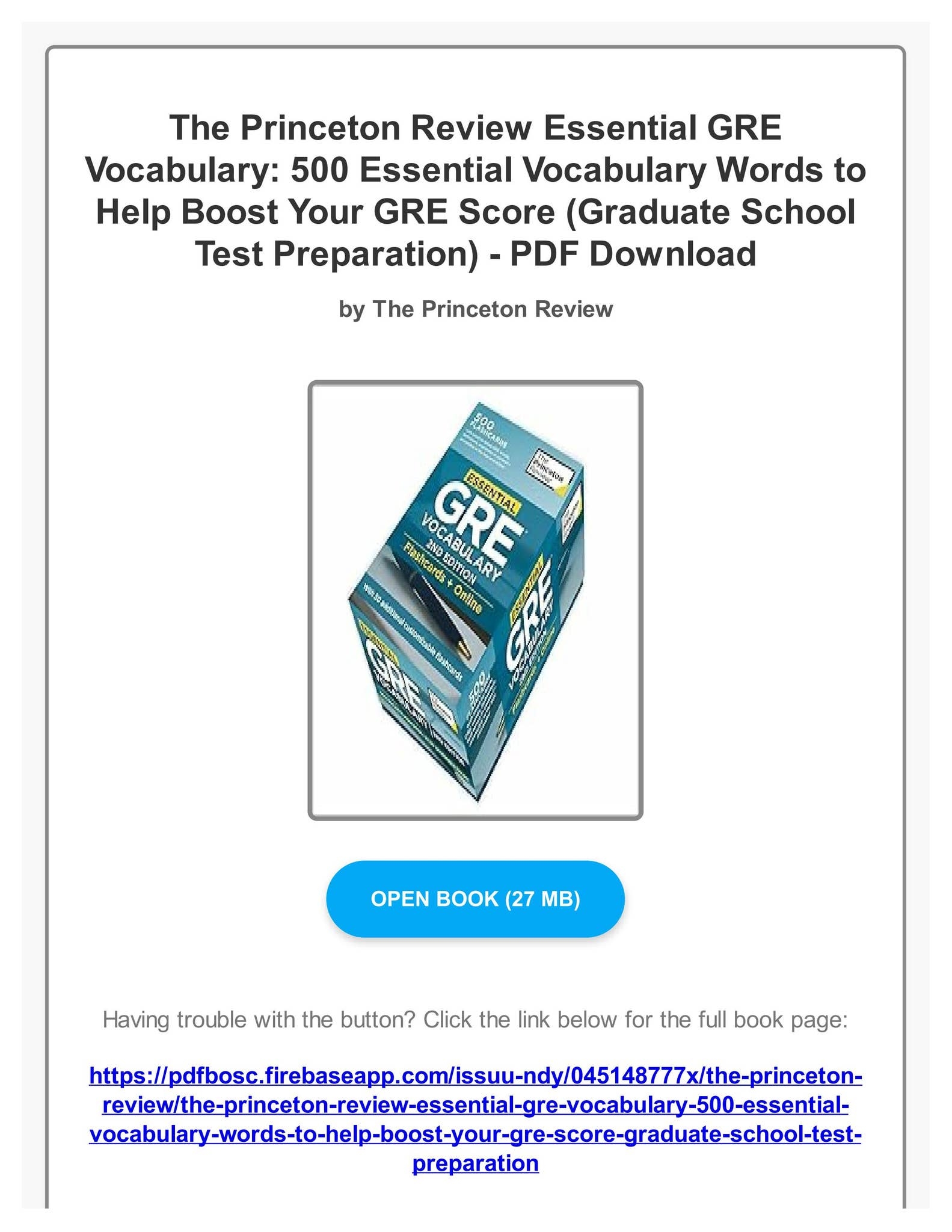 gre vocabulary list pdf