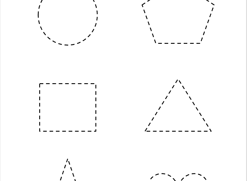 Free Preschool Tracing Shapes Printable Free Worksheets