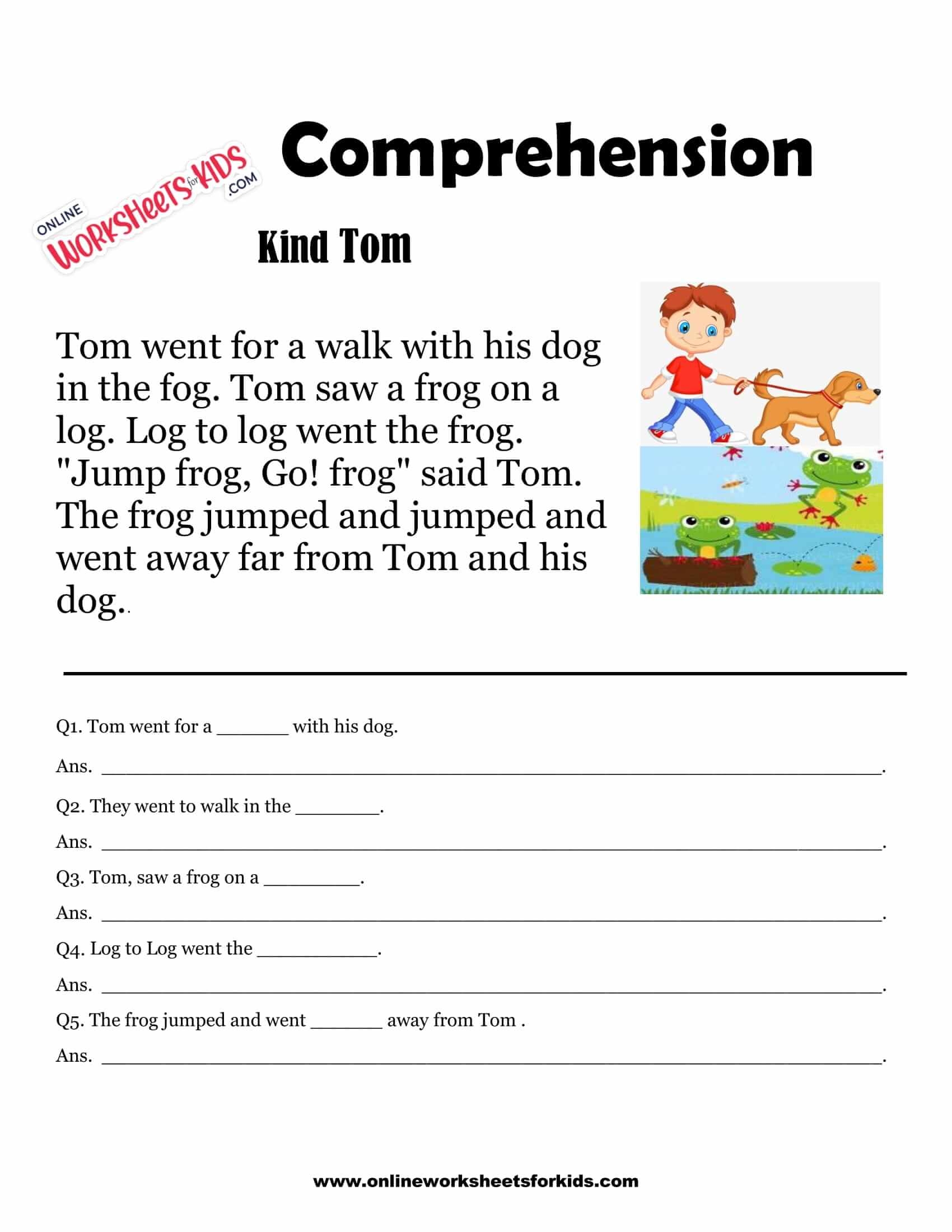 reading worksheets printable grade 1
