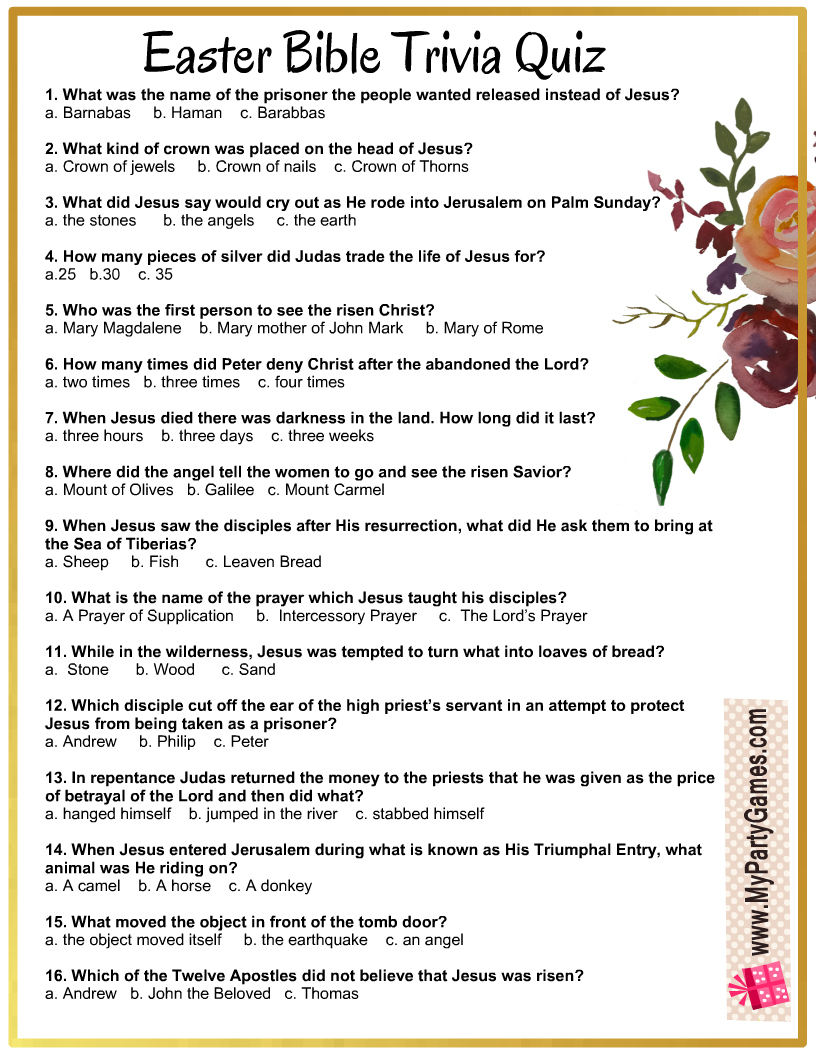 printable bible quiz multiple choice