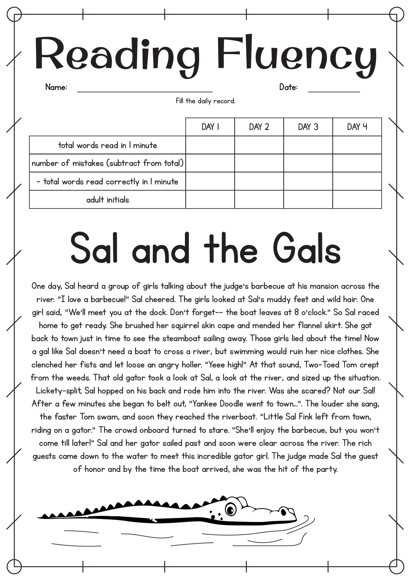 free 4th grade reading passages
