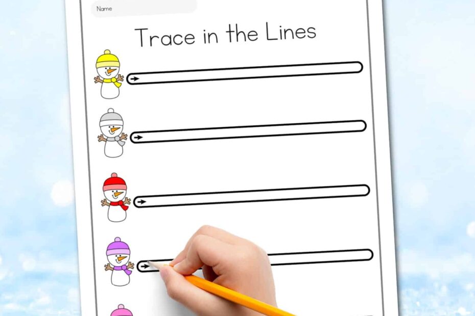 Free Printable Horizontal Lines Tracing Worksheets