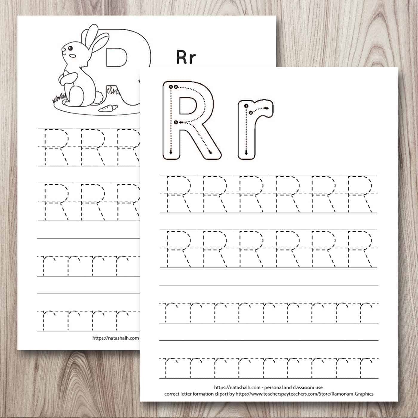 Free Printable Letter R Tracing Worksheets R Is For Rabbit The Worksheets Library