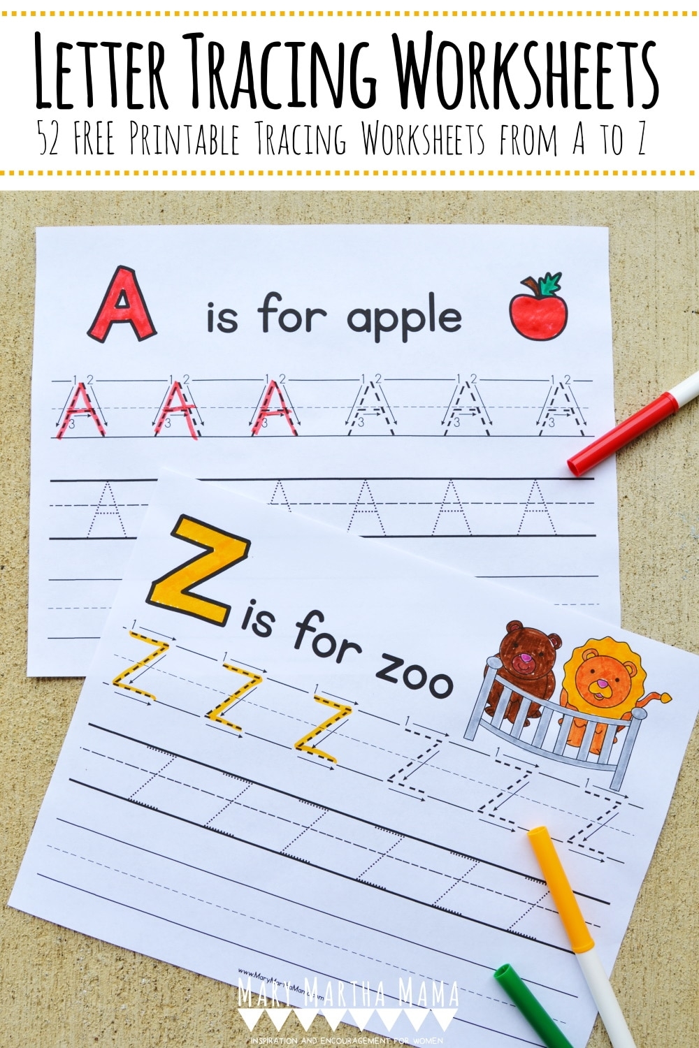 free printable abc tracing