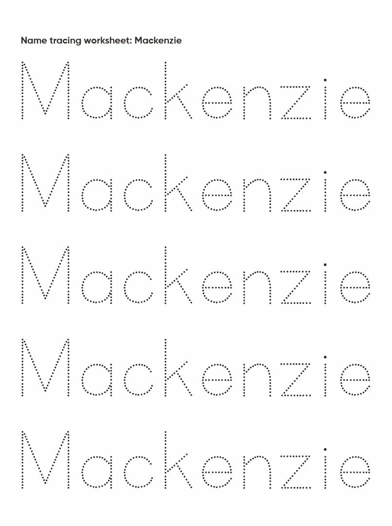 free printable name tracing
