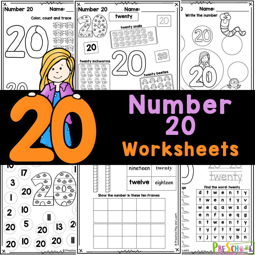 numbers 1 20 writing worksheets