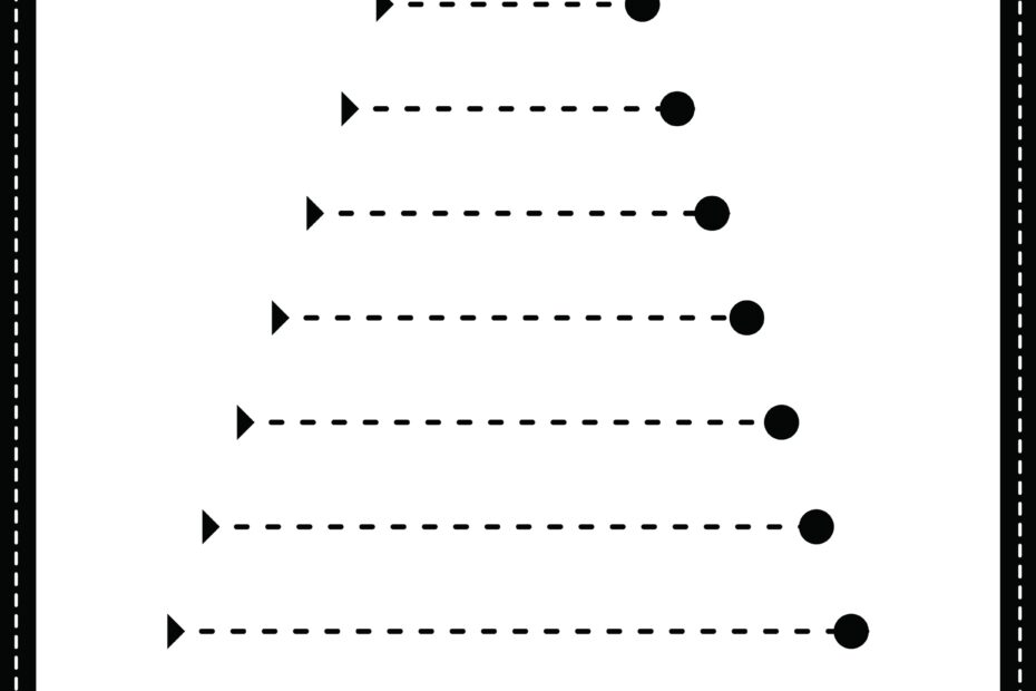 Free Printable Tracing Lines Worksheet KidsNex