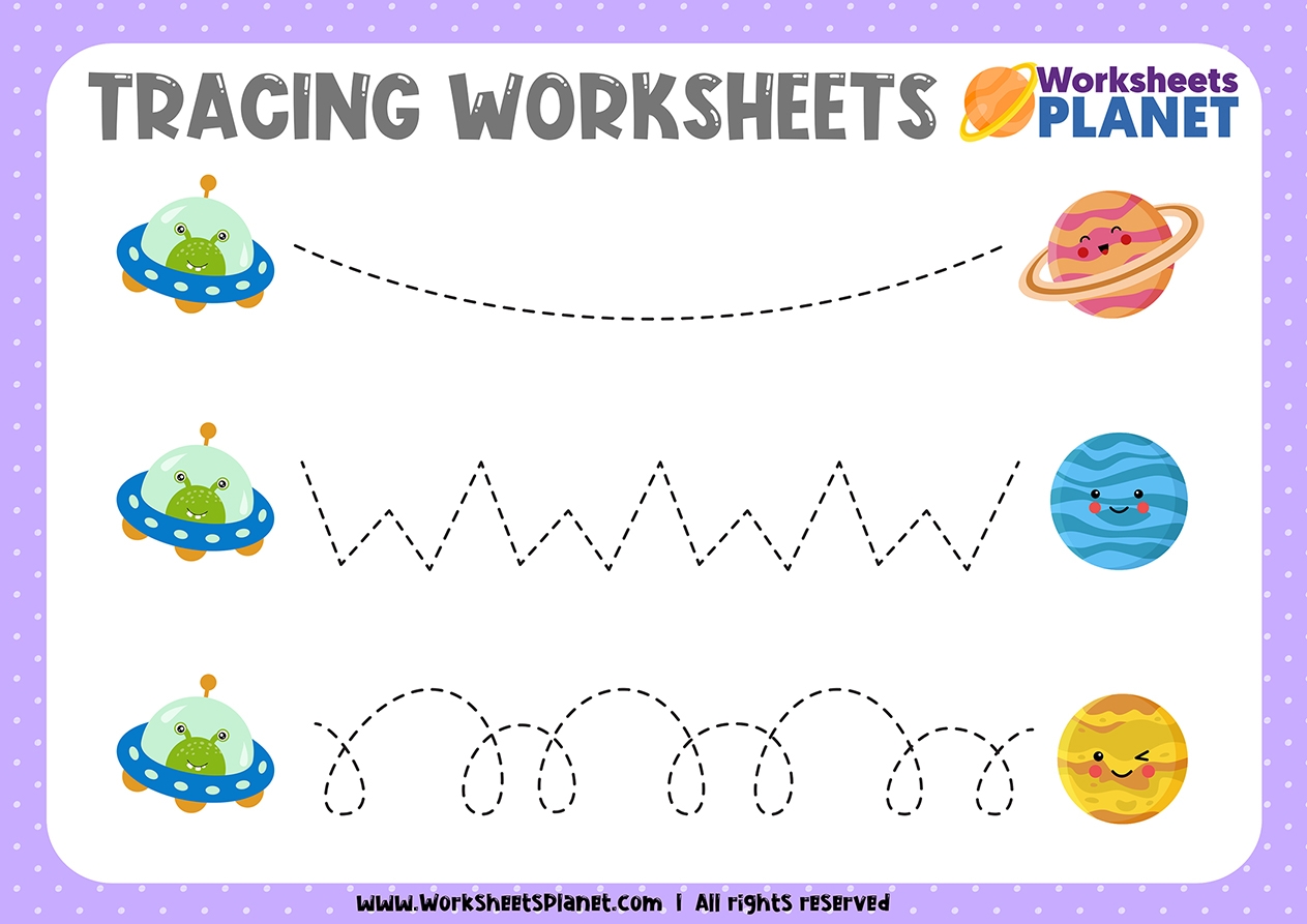 tracing for kindergarten free printable