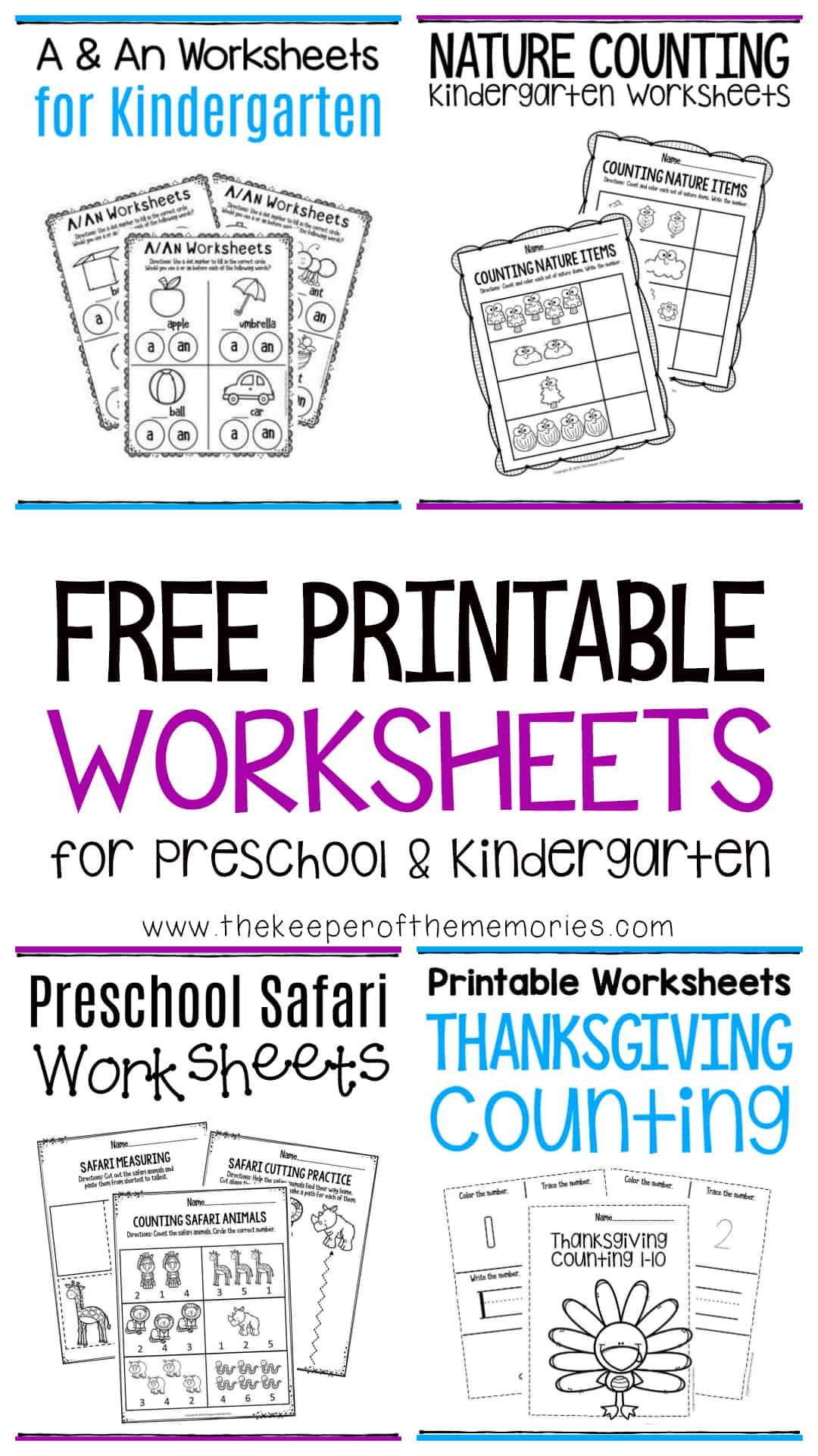 free printable kindergarten worksheets