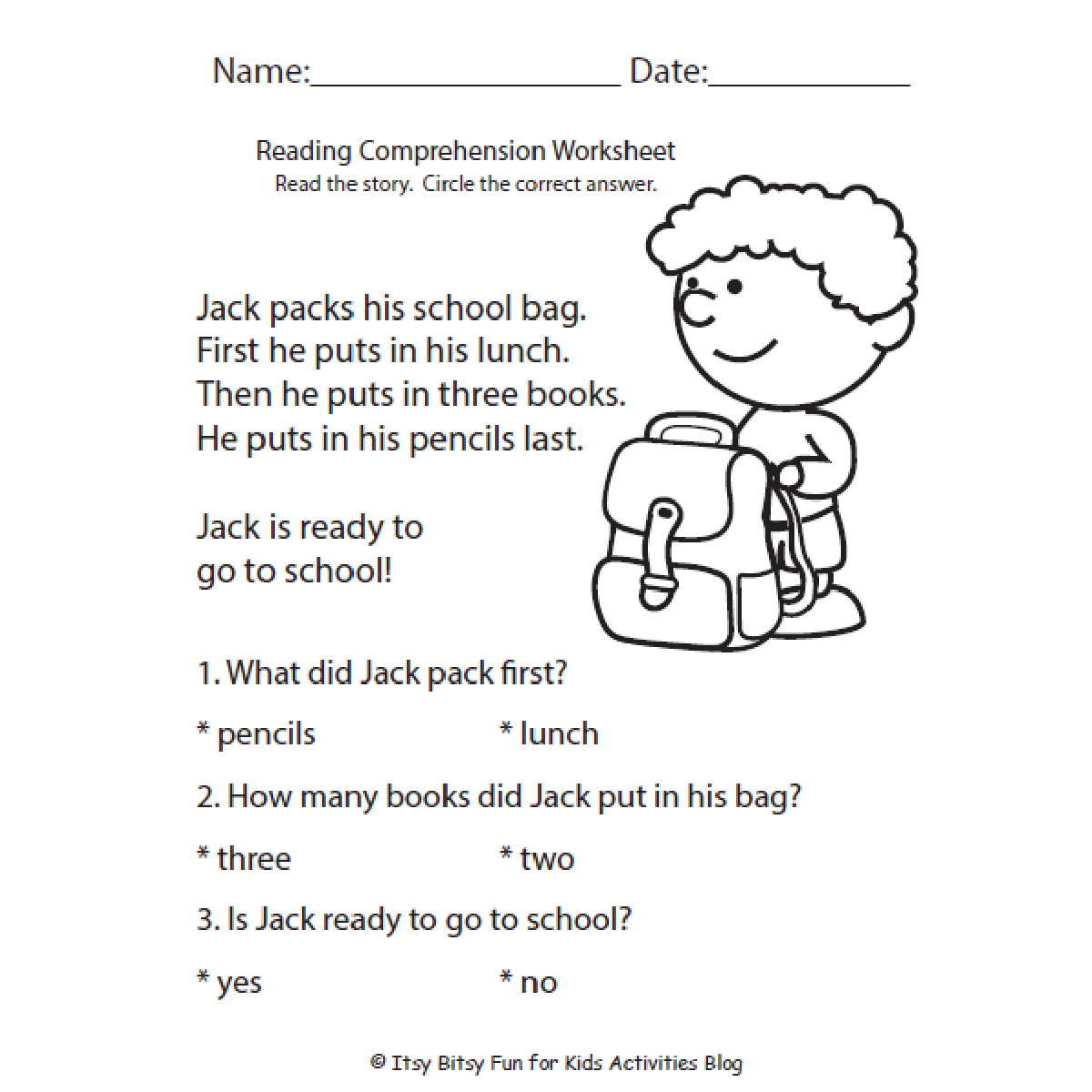 5th grade reading activities printable